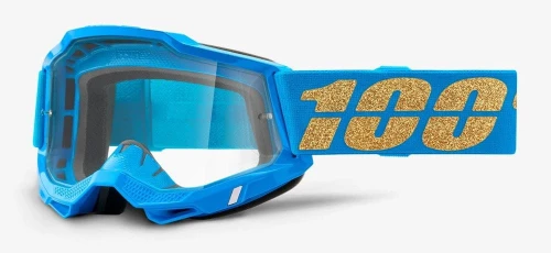 Gogle 100% ACCURI 2 WATERLOO (Szyba Przezroczysta Anti-Fog, LT 88%-92%)