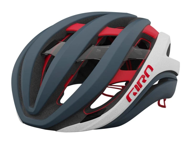 Kask szosowy GIRO AETHER SPHERICAL MIPS matte portaro gray white red roz. S (51-55 cm) (NEW)