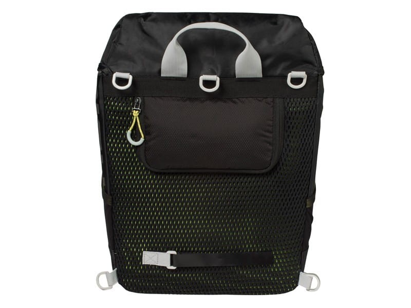 Sakwa turystyczna pojedyncza / plecak  BASIL MILES DAYPACK 14L, mocowanie na haki Hook-On System, wodoodporny poliester, czarna (NEW)