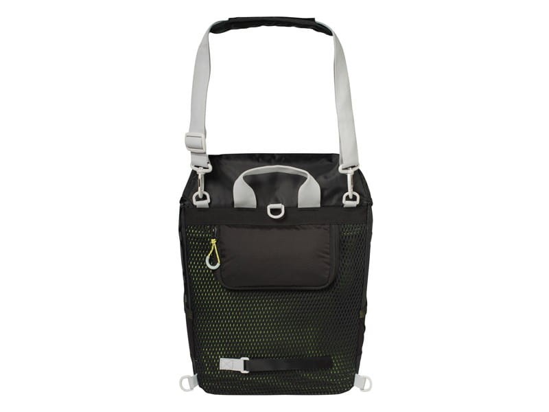 Sakwa turystyczna pojedyncza / plecak  BASIL MILES DAYPACK 14L, mocowanie na haki Hook-On System, wodoodporny poliester, czarna (NEW)