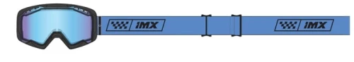 GOGLE IMX ENDURANCE RACE MATT BLACK / BLUE - SZYBA IRIDIUM BLUE + CLEAR (2 SZYBY W ZESTAWIE)