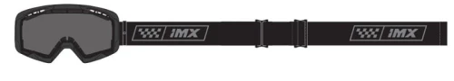 GOGLE IMX ENDURANCE RACE MATT BLACK /GREY - SZYBA DARK SMOKE + CLEAR (2 SZYBY W ZESTAWIE)