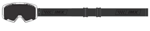 GOGLE IMX ENDURANCE RACE WHITE GLOSS/BLACK - SZYBA DARK SMOKE + CLEAR (2 SZYBY W ZESTAWIE)