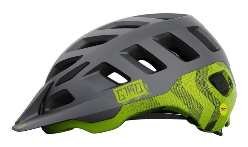 Kask mtb GIRO RADIX matte metallic black ano lime roz. M (55-59 cm) (NEW)