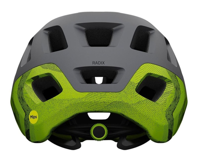 Kask mtb GIRO RADIX matte metallic black ano lime roz. M (55-59 cm) (NEW)