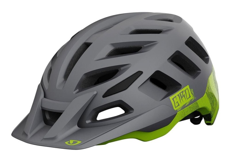 Kask mtb GIRO RADIX matte metallic black ano lime roz. L (59-63 cm) (NEW)