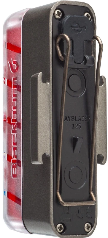 Lampka tylna BLACKBURN DAYBLAZER 125 REAR, 125 lumenów USB czarna (NEW)
