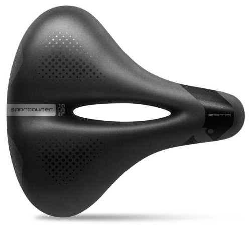 Siodło SPORTOURER ZETA COMFORT Gel Flow (id: L2, CITY) żelowe + elastomery unisex (NEW)