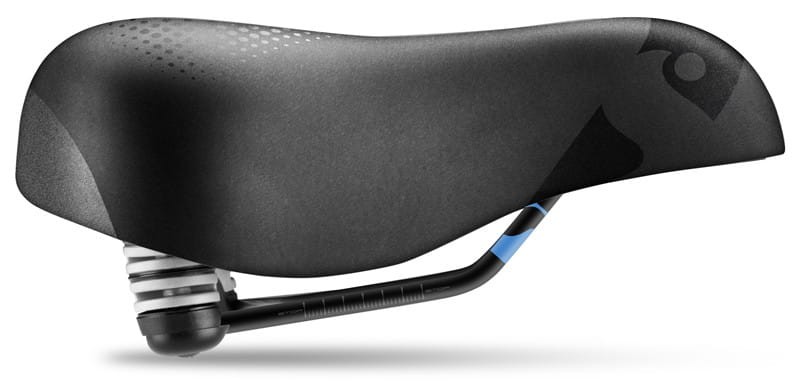 Siodło SPORTOURER ZETA COMFORT GEL FLOW (L FLOW CITY) żelowe + elastomery unisex (NEW)