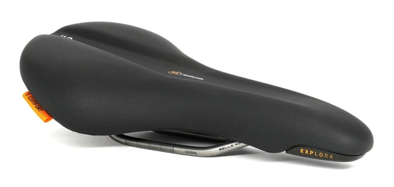 Siodło SELLEROYAL EXPLORA ATHLETIC 45st. żelowe + elastomery unisex 379g (NEW 2022)