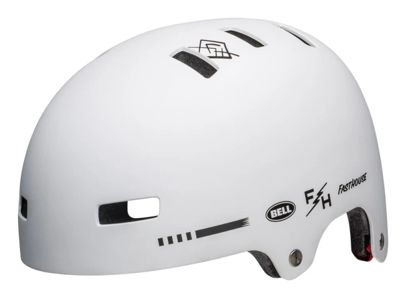 Kask bmx BELL LOCAL matte white fasthouse roz. M (55–59 cm)