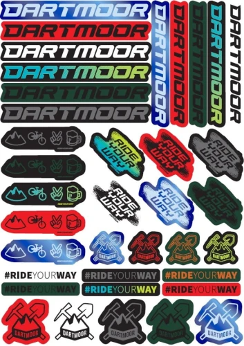 Zestaw naklejek Dartmoor / Ride Your Way, arkusz A3