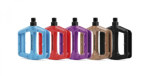 Pedały Candy, nylon, łożyska kulkowe, plastikowe piny, czarne