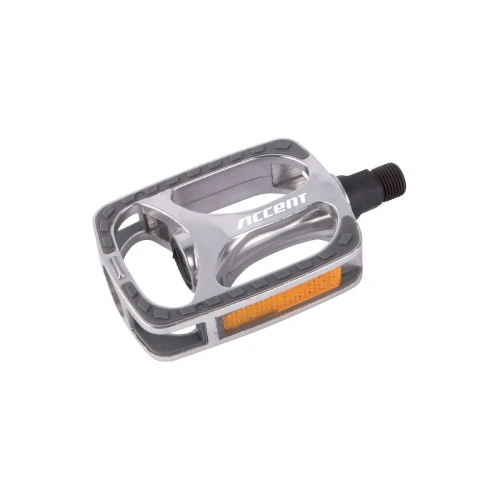 Pedały Towny aluminiowe, łożyska kulkowe, srebrne