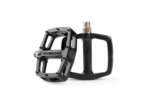 Pedały Vibe, odlewane aluminium, łożyska kulkowe, czarne matowe