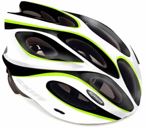 Kask AUTHOR SKIFF niebiesko(fluo)-czarny mat 58-62