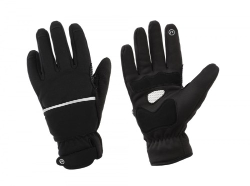 Rękawiczki ocieplane Thermal Plus z pokrowcem, czarne, XS