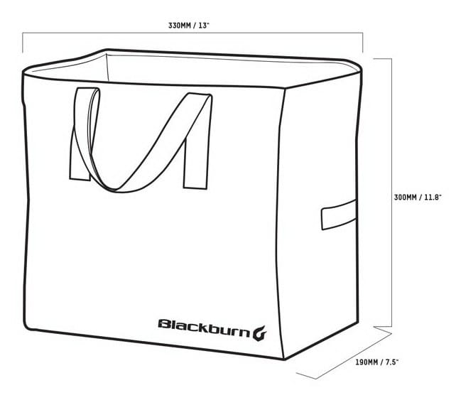 Torba na bagażnik BLACKBURN LOCAL GROCERY PANNIER czarna (DWZ)