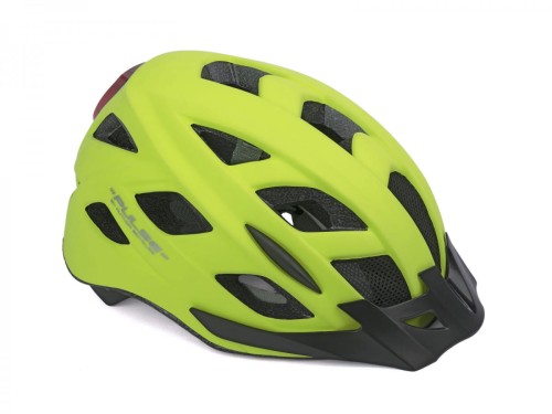 Kask AUTHOR PULSE LED X8 niebieski fluo 58-61 (z lampką tylną)