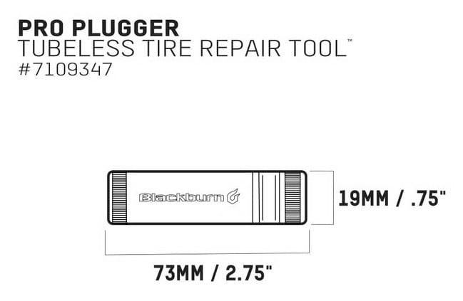 Zestaw naprawczy BLACKBURN PRO PLUGGER TOOL CNC do opon tubeless ready, czarny (NEW)