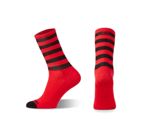 Skarpetki kolarskie Stripe, czarno-żółte fluo XL (45-46)