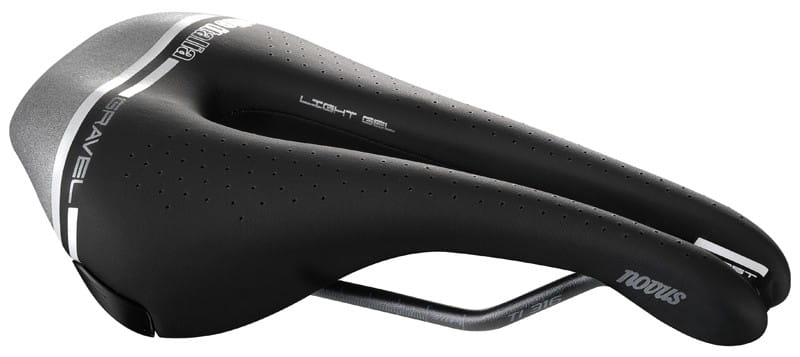 Siodło SELLE ITALIA NOVUS BOOST GRAVEL TECH SUPERFLOW S (id match - S3) TI 316 Tube 7, fibra-tek, 255g czarno-szary (DWZ)