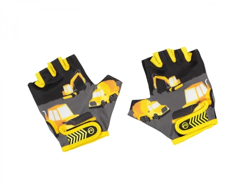 Rękawiczki dziecięce Track, niebiesko-żółte, XS