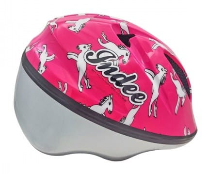 Kask AUTHOR INDEE czerwono-srebrny 48-50