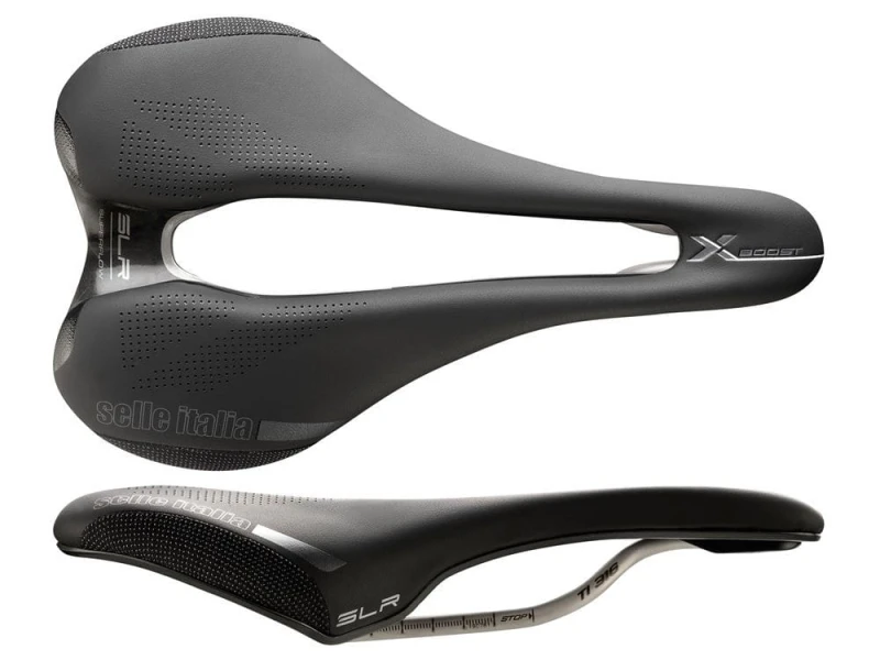 Siodło SELLE ITALIA SLR BOOST X-CROSS SUPERFLOW L (id match - L3) ti 316 tube 7, fibra-tek, czarne (NEW)
