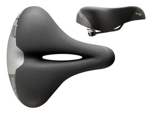 Siodło SELLE ITALIA SPORTOURING T 2 FLOW S (id match L2), Fec Alloy Rail, Soft-Tek, Light Gel, 671g (NEW)