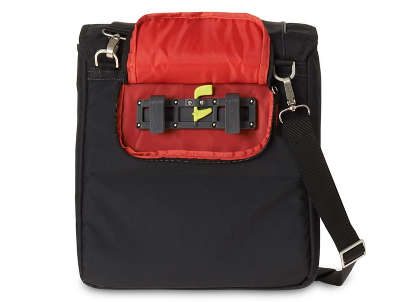 Sakwa miejska pojedyncza BASIL SPORT DESIGN COMMUTER BAG 18L, tablet/notebook, mocowanie na haki Hook-On System, wodoodporny poliester, black (NEW)