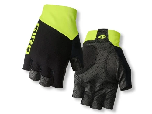 Rękawiczki męskie GIRO ZERO CS krótki palec black highlight yellow roz. XXL (obwód dłoni od 267 mm / dł. dłoni od 211 mm) (DWZ)