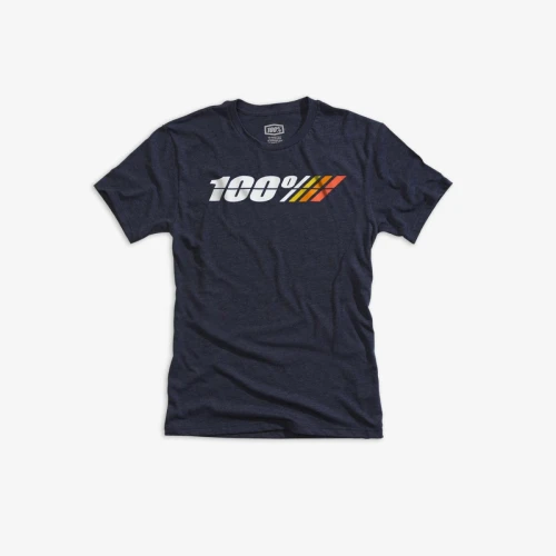 Koszulka męska 100% MOTORRAD tech tee krótki rękaw navy heather roz. L