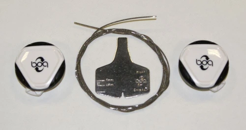 Pokrętło boa do butów GIRO BOA L6 MIRRORED DIAL C (cały zestaw z linkami BOA nr: b1835-58) 2szt białe