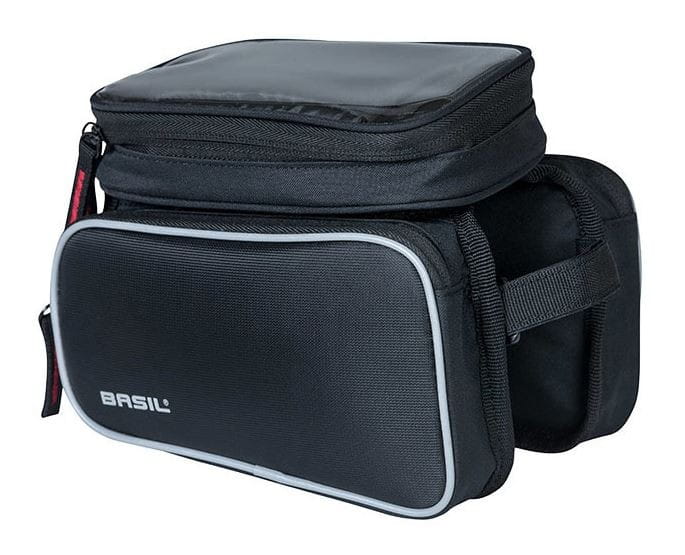 Torba na ramę BASIL SPORT DESIGN TOP TUBE FRAME DOUBLE BAG 1.5L, wodoodporna czarna (NEW)