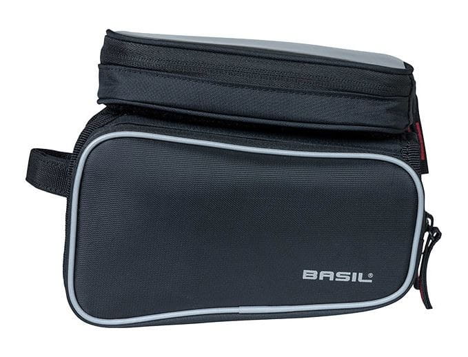 Torba na ramę BASIL SPORT DESIGN TOP TUBE FRAME DOUBLE BAG 1.5L, wodoodporna czarna (NEW)