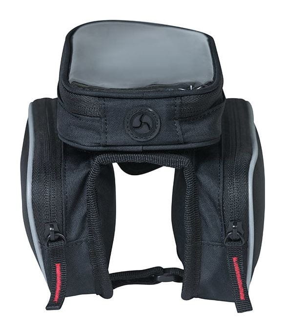 Torba na ramę BASIL SPORT DESIGN TOP TUBE FRAME DOUBLE BAG 1.5L, wodoodporna czarna (NEW)