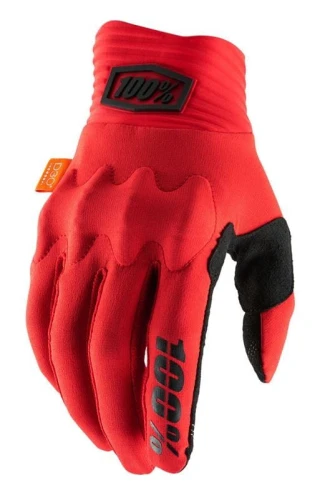 Rękawiczki 100% COGNITO Glove red black roz. S (długość dłoni 181-187 mm) (NEW)