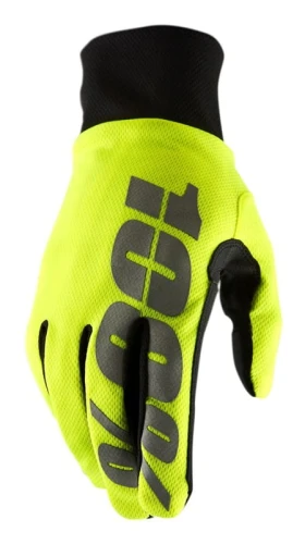 Rękawiczki 100% HYDROMATIC Waterproof Glove neon yellow roz. S (długość dłoni 181-187 mm)