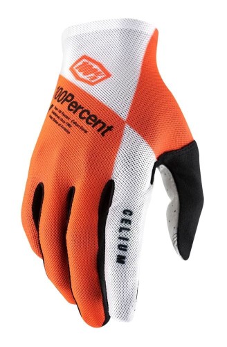 Rękawiczki 100% CELIUM Glove fluo orange white roz. M (długość dłoni 187-193 mm) (DWZ)