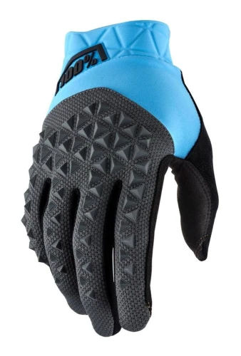 Rękawiczki 100% GEOMATIC Glove cyan charcoal roz. S (długość dłoni 181-187 mm) (DWZ)