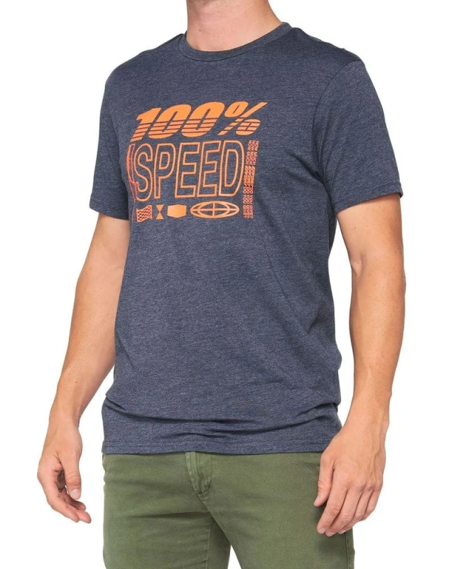 T-shirt 100% TRADEMARK krótki rękaw navy heather roz. M (NEW)