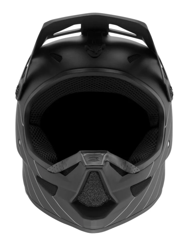 Kask full face juniorski 100% STATUS DH/BMX Helmet Essential Black roz. S (47-48 cm)
