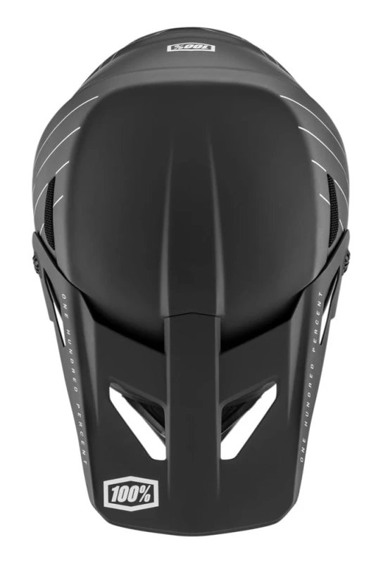 Kask full face juniorski 100% STATUS DH/BMX Helmet Essential Black roz. S (47-48 cm)