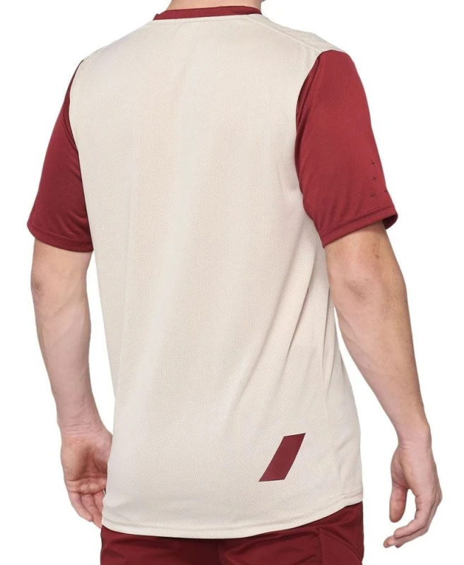 Koszulka męska 100% RIDECAMP Jersey krótki rękaw stone brick roz. S