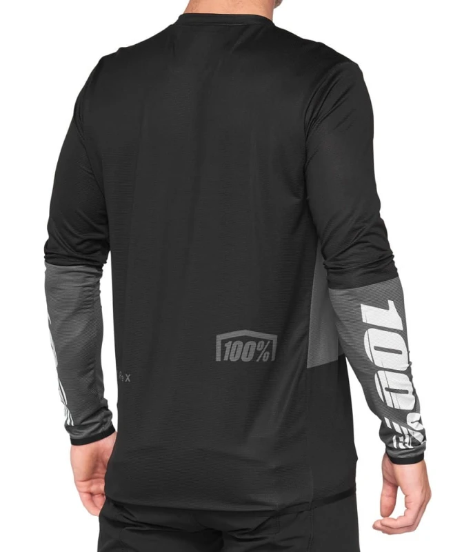 Koszulka męska 100% R-CORE X Jersey długi rękaw charcoal black roz. M (NEW 2021)