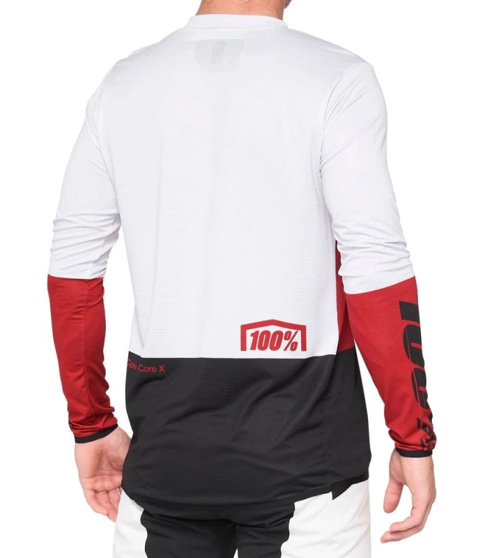 Koszulka męska 100% R-CORE X Jersey długi rękaw cherry black roz. M (NEW 2021)