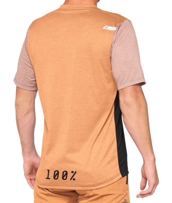 Koszulka męska 100% AIRMATIC Jersey krótki rękaw caramel black roz. M (NEW 2021)