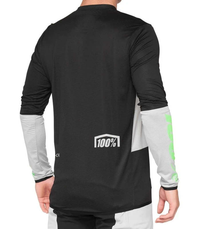 Koszulka męska 100% R-CORE X Jersey długi rękaw vapor black roz. XL (NEW 2021)