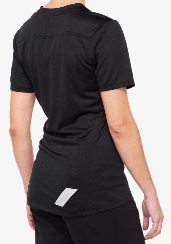 Koszulka damska 100% RIDECAMP Women's Jersey krótki rękaw black grey roz. XL